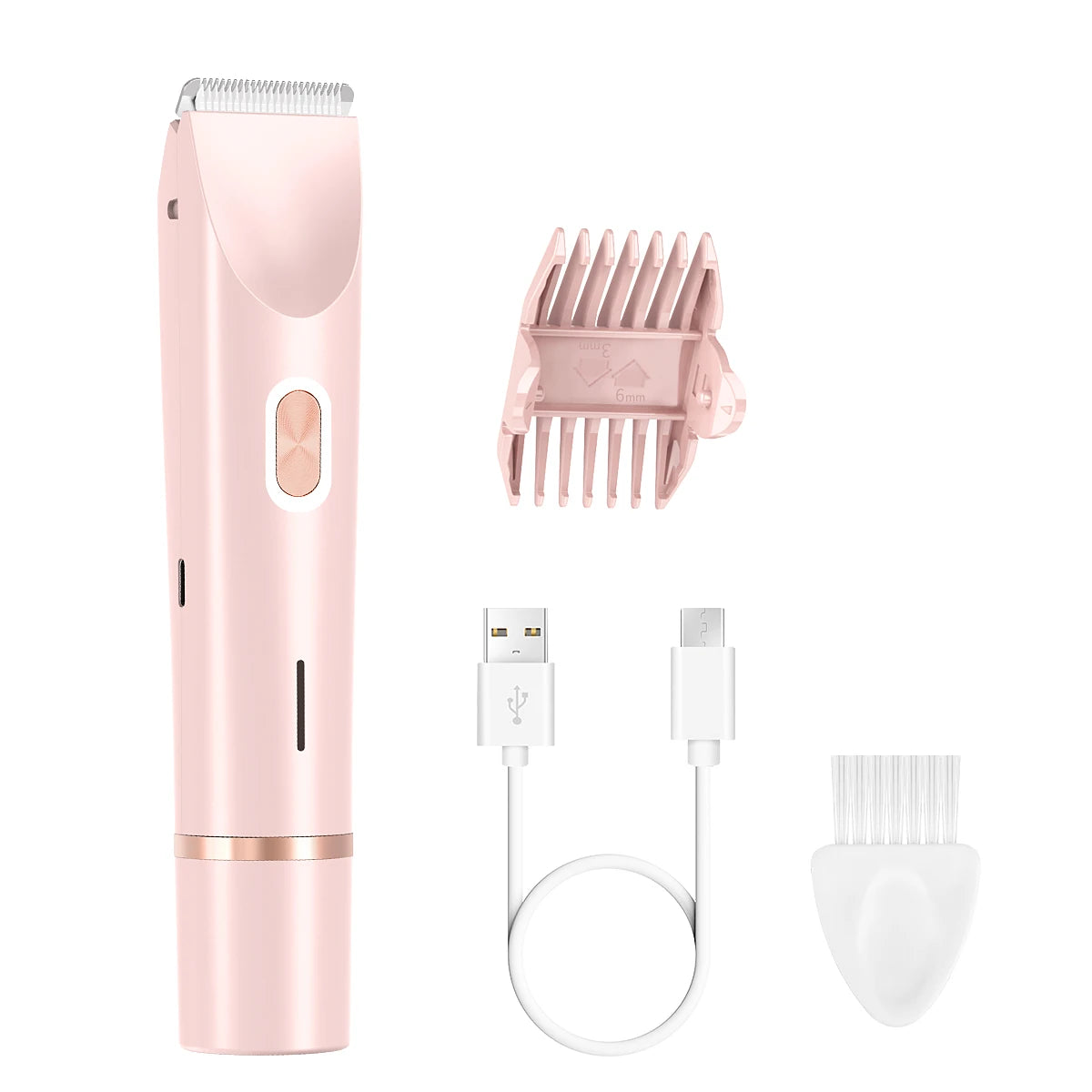 Rechargeable Dual-Head Shaver, 2-In-1 Multi-Function Hair Remover, 500 Mah Battery for Underarms, Legs, Bikini