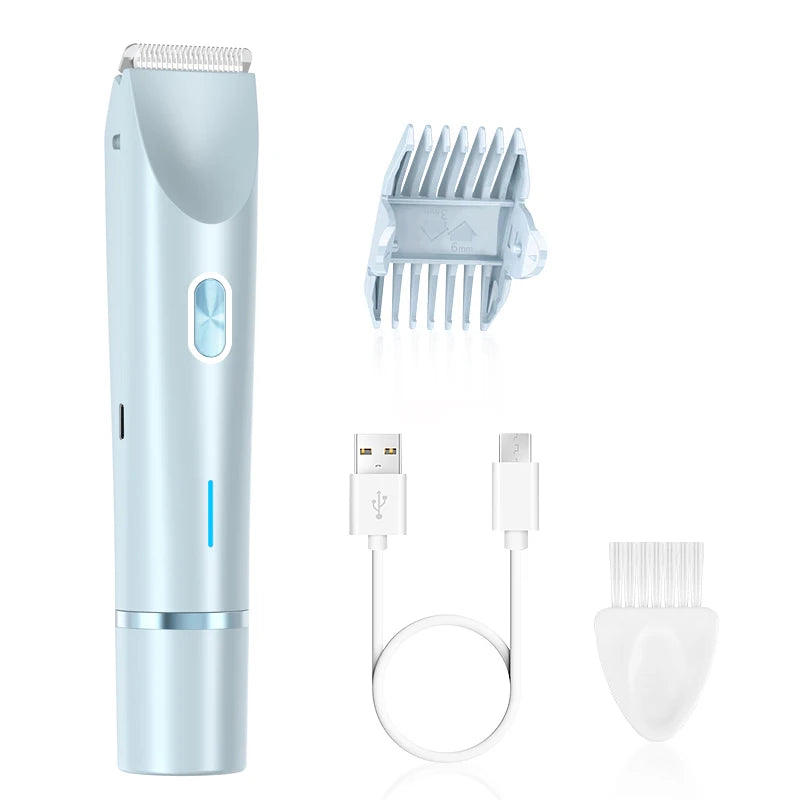 Rechargeable Dual-Head Shaver, 2-In-1 Multi-Function Hair Remover, 500 Mah Battery for Underarms, Legs, Bikini